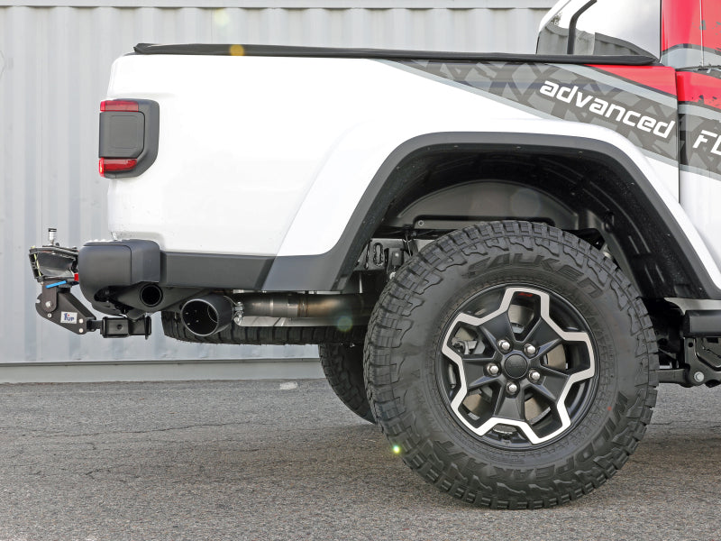 aFe 49-38093-B 2021+ Jeep Gladiator V6-3.0L (td) Vulcan Series 3in 304 SS DPF-Back Exhaust System - Black Tip