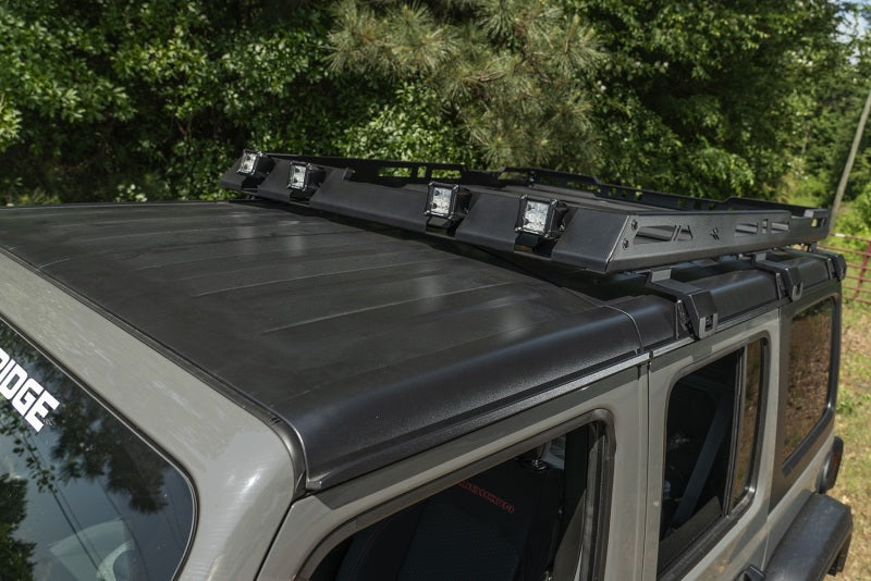 Rugged Ridge 11703.04 Roof Rack with Basket 18-20 Jeep Wrangler JL 4Dr Hardtops