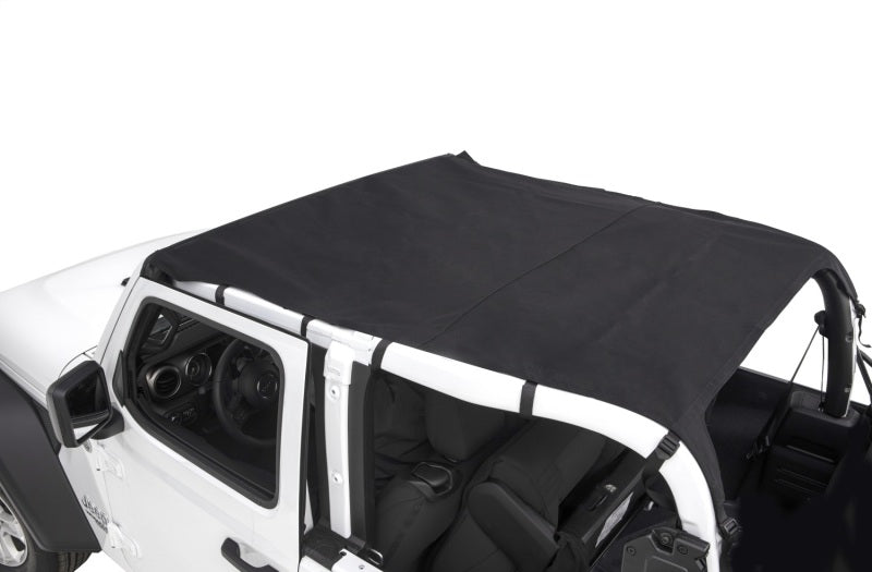 Rugged Ridge 13593.35 Savannah Brief Top Diamond Black 10-18 Jeep Wrangler JL 2-Door