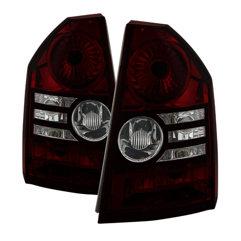 SPYDER 9033834 Xtune Chrysler 300 2008-2010 OEM Style Tail Lights -Red Smoked ALT-JH-C308-OE-RSM