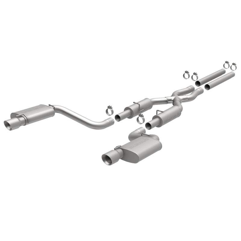 Magnaflow 15494 MagnaFlow 11-12 Dodge Charger SRT-8 Hemi Dual Split Rear Exit Stainless Cat-Back Performance Exhaust
