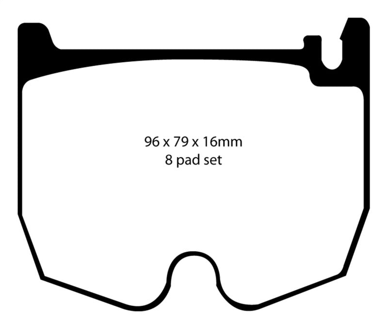 EBC DP31486C 03-06 Mercedes-Benz CL55 AMG 5.4 Supercharged Redstuff Front Brake Pads