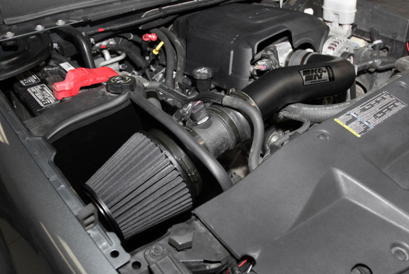 K&N Engineering 71-3058 K&N 07-08 Chevy Silverado 1500 4.8L/5.3L V8 / 07-08 GMC Yukon 4.8L/5.3L V8 Black Perf Intake Kit