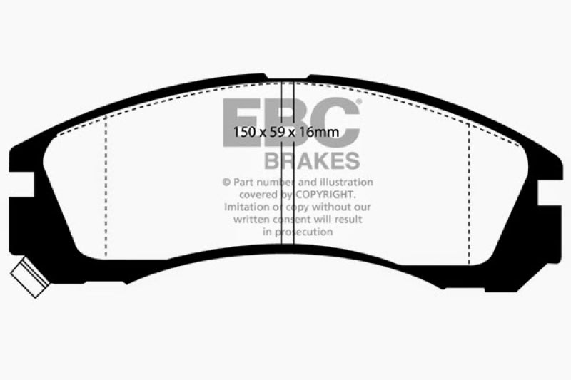 EBC DP4954R 98-02 Dodge B150 B1500 Cargo 1500 Van 1/2 Ton Yellowstuff Rear Brake Pads