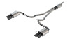 Borla 140981BC 2024 Ford Mustang 2.3L Ecoboost S-Type Black Chrome Catback Exhaust w/ Quad Tips - Non-Active