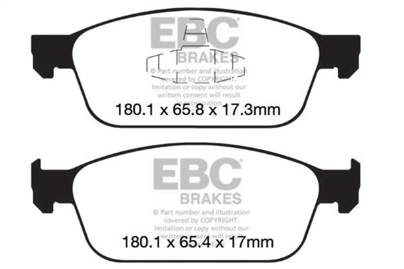 EBC DP22145 12+ Ford Focus 2.0 Turbo ST Greenstuff Front Brake Pads
