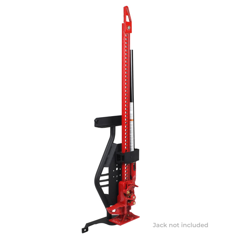Go Rhino 701011T 18-24 Jeep Wrangler JL/JLU/JT Front Fender Jack Mount for Hi-Lift Jack - Tex. Blk