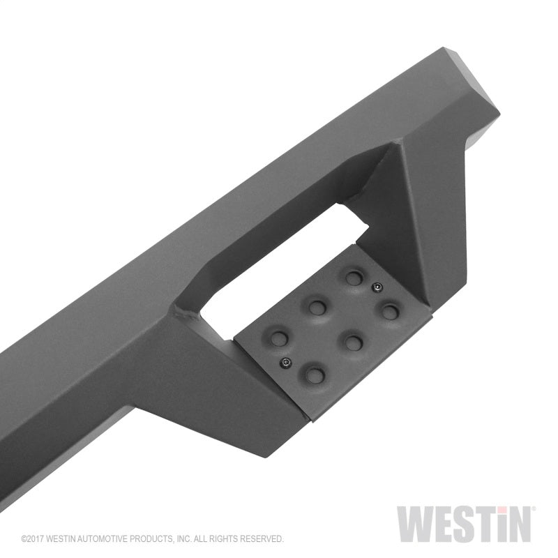 Westin 56-534015 99-16 Ford F-250/350/450/550 CC (6.75ft Bed) HDX Drop Whl to Whl Nerf Step Bars - Text Blk
