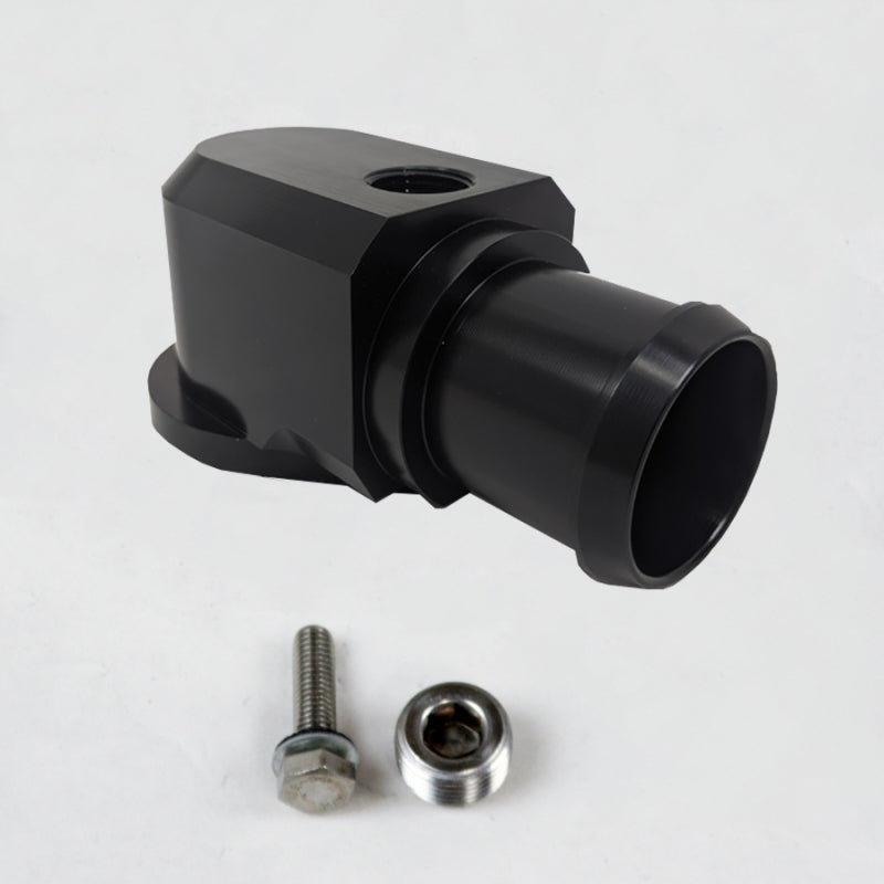 Granatelli Motor Sports 431000B Granatelli 18-19 Jeep Trackhawk Billet Thermostat Housing- Black Powdercoat