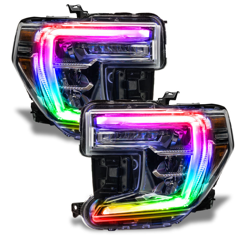 ORACLE Lighting 1287-334 Oracle 19-21 GMC Sierra 1500 RGB+W Headlight DRL Upgrade Kit - ColorSHIFT w/o Cntrl SEE WARRANTY
