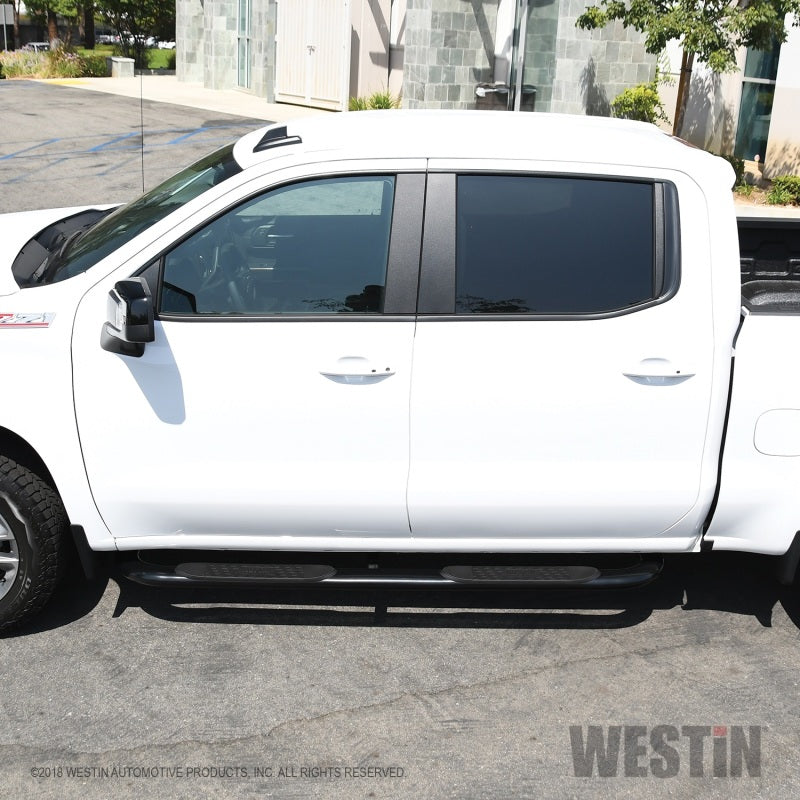 Westin 21-4135 2019 Chevrolet Silverado/Sierra 1500 Crew Cab Platinum 4 Oval Nerf Step Bars - Black