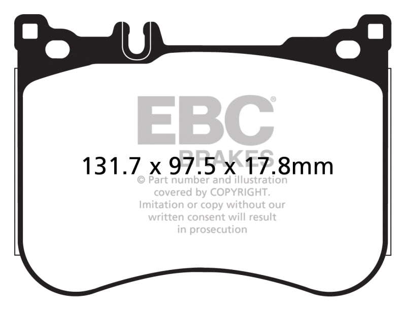EBC DP42178R 14+ Mercedes-Benz S550 4.7 Twin Turbo AMG Sport Pkg Yellowstuff Front Brake Pads