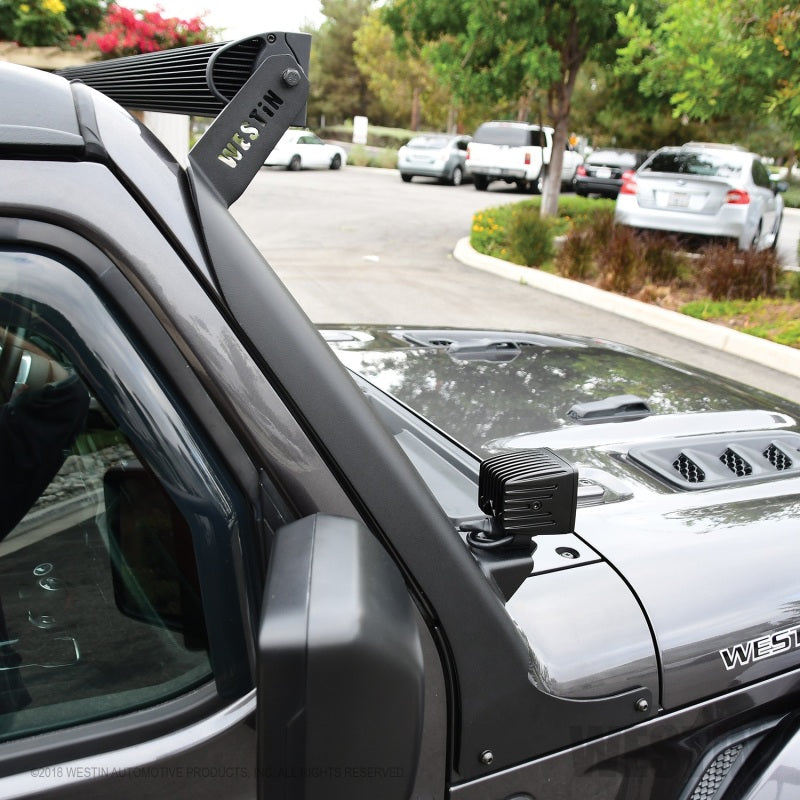 Westin 62-41085 18-19 Jeep Wrangler Pillar LED Light Mount - Black