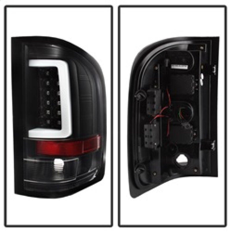 SPYDER 5084088 Spyder 07-13 Silverado (Will Not Work w/2010 921 Bulb) V3 LED Tail Lghts Blk ALT-YD-CS07V3-LBLED-BK