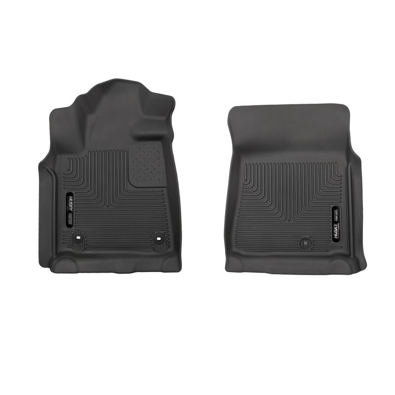 Husky Liners 53711 12-14 Toyota Tundra Pickup(Crew / Ext / Std Cab) X-Act Contour Black Front Floor Liners