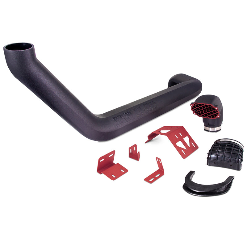 Mishimoto MMAI-JL-18NMWRD BORNE Off-Road 2018+ Jeep Wrangler JL Snorkel - Micro-Wrinkle Red