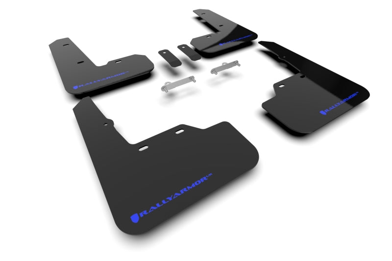 Rally Armor MF92-UR-BLK/BL 2022 Subaru WRX Black UR Mud Flap w/ Blue Logo