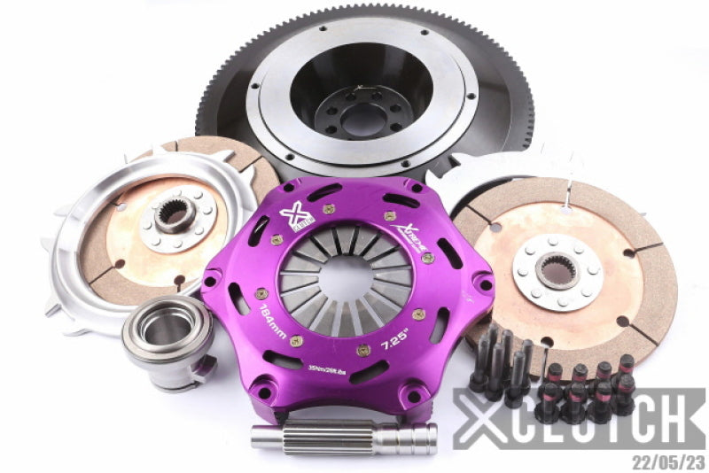 XCLUTCH XKNI18523-2E XClutch 03-06 Nissan 350Z Track 3.5L 7.25in Twin Solid Ceramic Clutch Kit