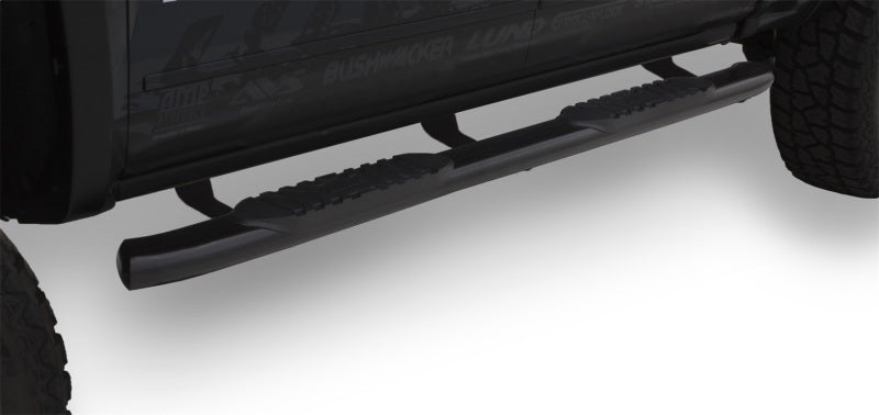 LUND 24210689 Lund 2019 Chevy Silverado 1500 Double Cab 5in Oval Curved Black SS Nerf Bars - Black