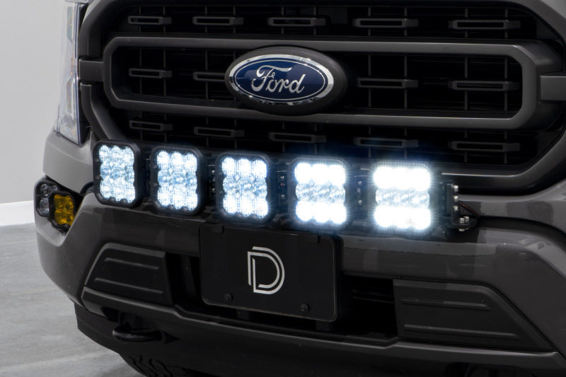 Diode Dynamics DD7321 21-22 Ford F-150 SS5 Grille CrossLink Lightbar Kit- Pro White Combo