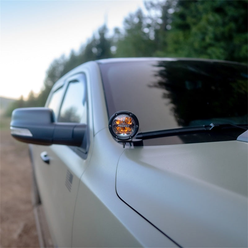 Rigid Industries 46717 2019+ Dodge RAM 1500 A-Pillar LED Light Mounts