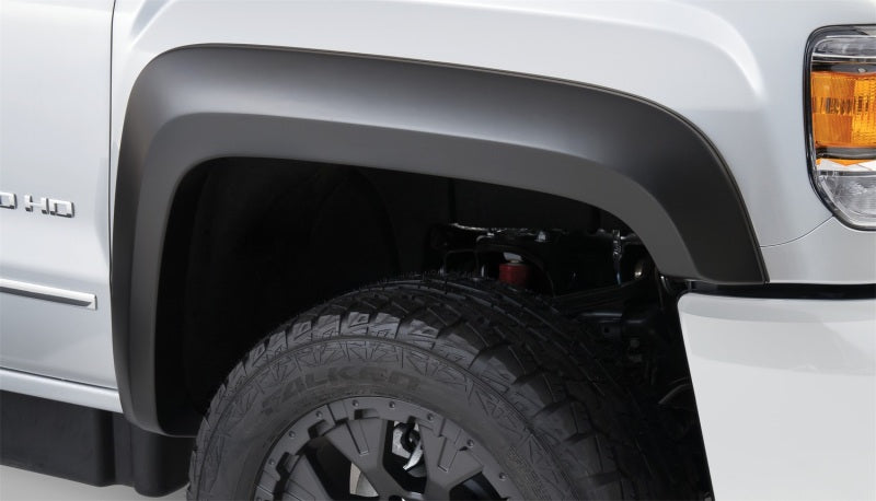 Bushwacker 40966-02 15-18 GMC Sierra 2500 HD Extend-A-Fender Style Flares 4pc 78.8/97.6in Bed - Black