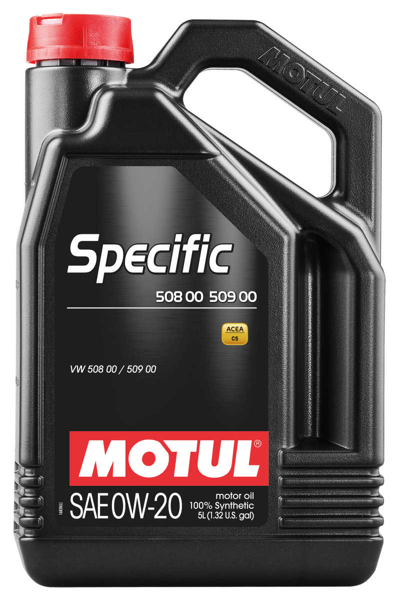 Motul 107384 5L Specific 508 0W20 Oil - Acea A1/B1 / VW 508.00/509.00 / Porsche C20