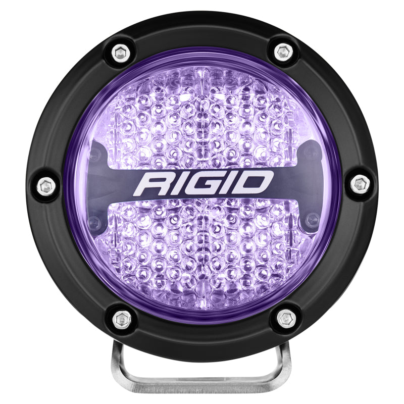 Rigid Industries 36400 360-Series 4in LED Off-Road Diffused Beam - RGBW Backlight (Pair)