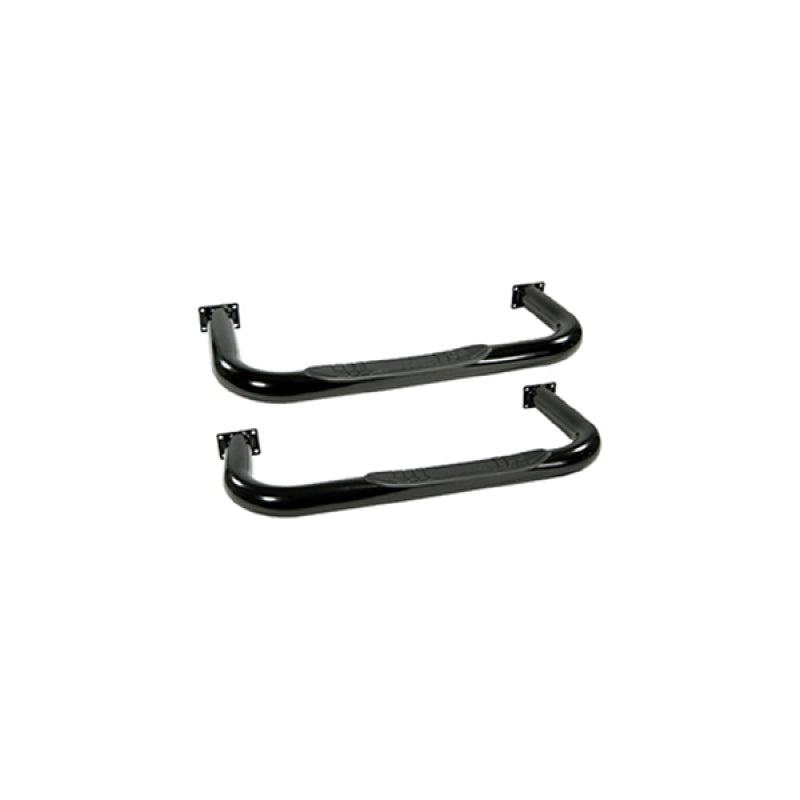 Rugged Ridge 11590.01 3in Round Tube Side Steps Black 76-83 CJ5