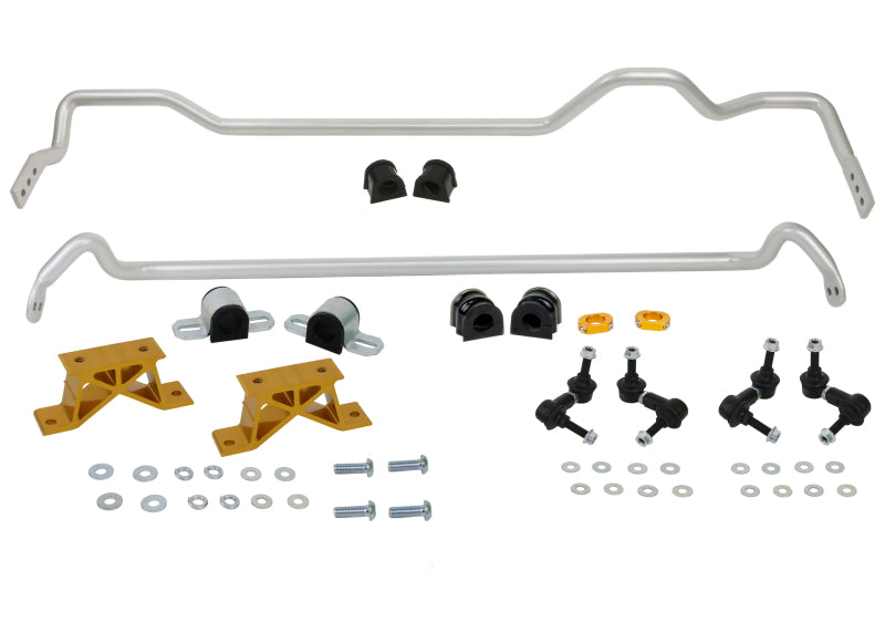 Whiteline BSK009M 04-05 Subaru Impreza STI Front & Rear Sway Bar Kit 24mm w/Mounts