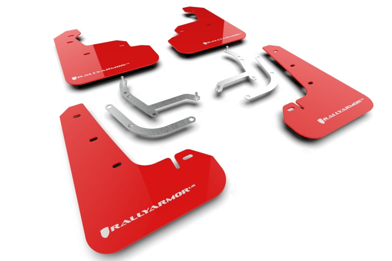 Rally Armor MF105-UR-RD-WH 2024 Subaru Impreza Red UR Mud Flap w/ White Logo