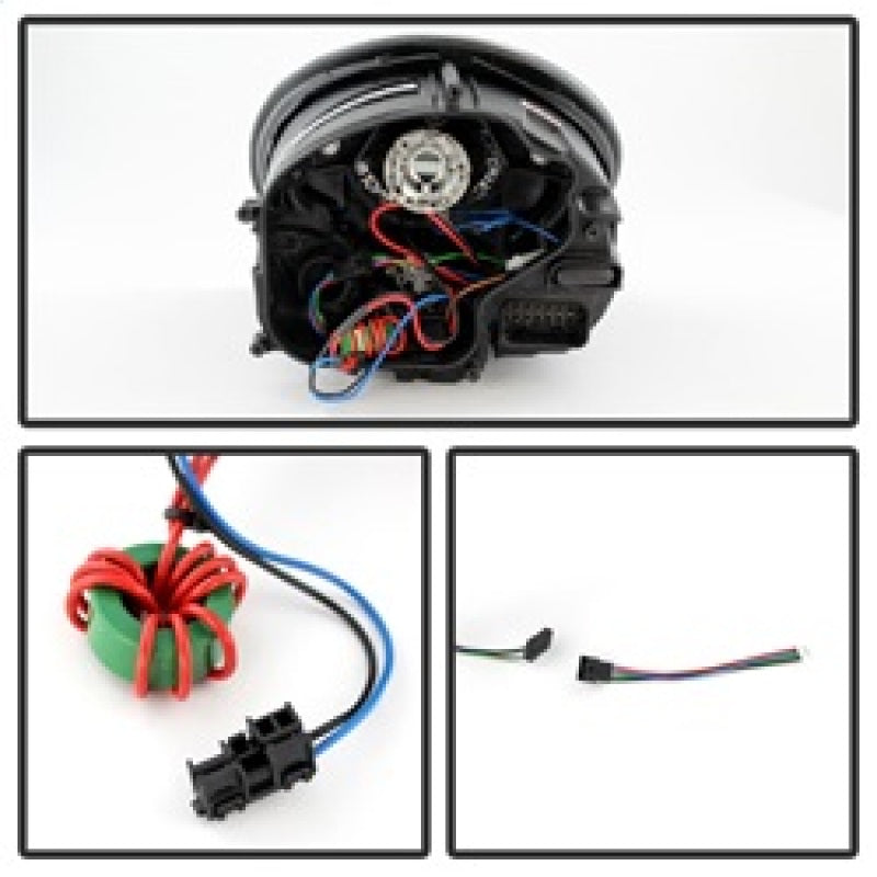 SPYDER 5080103 Spyder Porsche 911 05-09 Projector Headlights Xenon/HID Model- DRL LED Blk PRO-YD-P99705-HID-DRL-BK