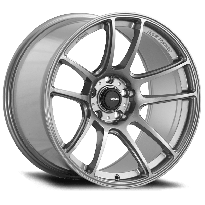 Konig HL2851420T Heliogram 18X12 5X114.3 ET20 Titanium Metallic Knurled Bead Flow Formed