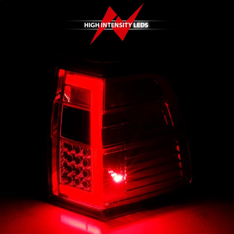 ANZO 311410 07-17 For Expedition LED Taillights w/ Light Bar Chrome Housing Red/Clear Lens