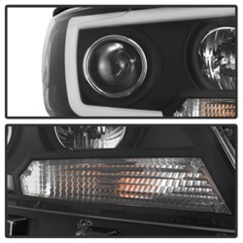 SPYDER 5085283 Spyder 15-17 Chevy Colorado Projector Headlights - Light Bar LED - Black (PRO-YD-CCO15-LBDRL-BK)