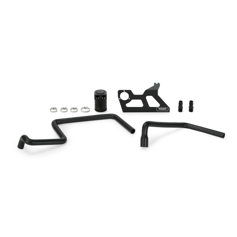 Mishimoto MMBCC-WR6-07PBE2 07-11 Jeep Wrangler JK Baffled Oil Catch Can - Black