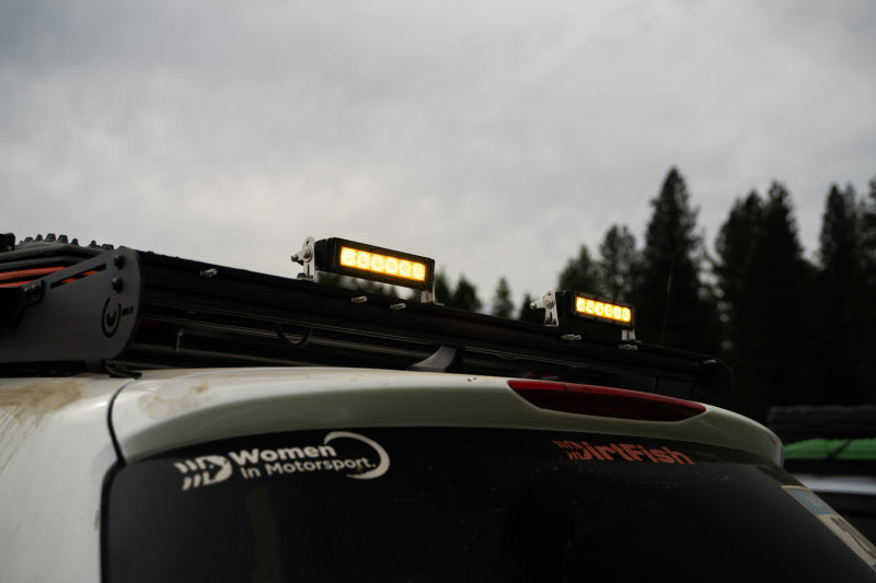 Diode Dynamics DD5044P 6 In LED Light Bar Single Row Straight SS6 - Amber Wide Light Bar (Pair)