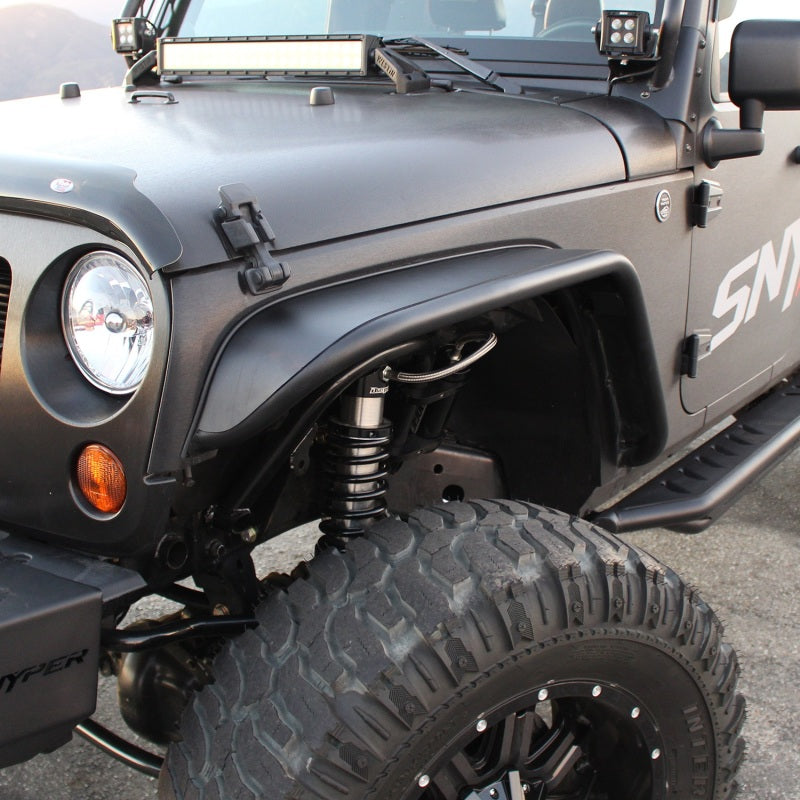 Westin 62-1005 /Snyper 07-17 Jeep Wrangler Tube Fenders - Front - Textured Black