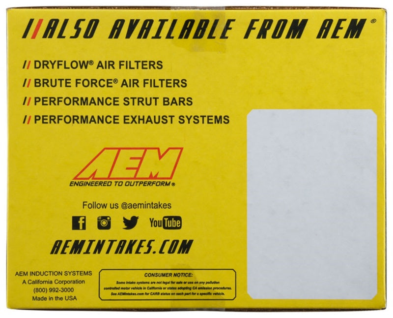 AEM Induction 21-874C C.A.S 18-19 Subaru Forester 2.5L F/I Cold Air Intake System