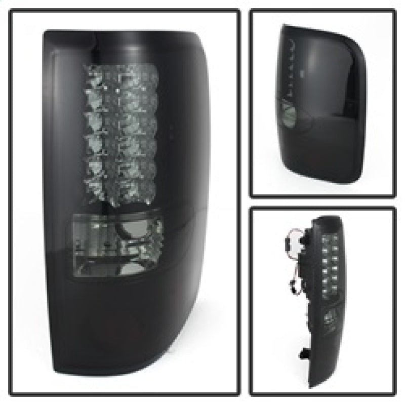 SPYDER 5078131 Spyder Ford F150 side 04-08 (Not Fit Heritage & SVT)LED Tail Lights Blk Smke ALT-YD-FF15004-LED-BSM