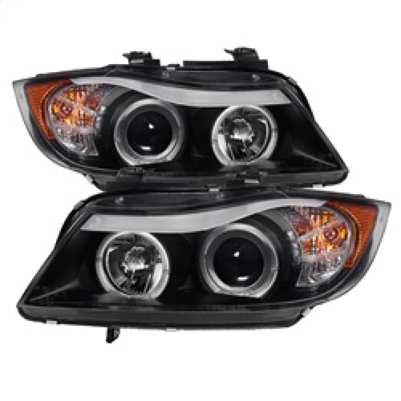SPYDER 5009005 Spyder BMW E90 3-Series 06-08 Projector LED Halo Amber Reflctr Rplc Bulb Blk PRO-YD-BMWE9005-AM-BK