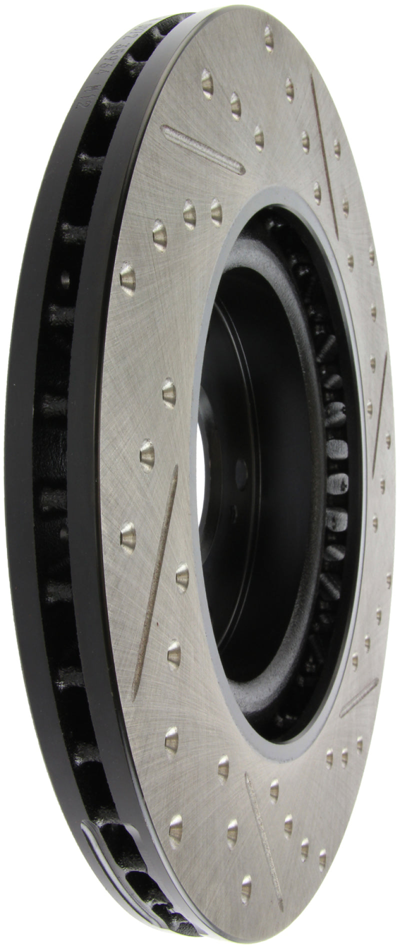 Stoptech 127.40057R StopTech 02-06 Acura RSX Type S / 06-09 Honda Civic Si Slotted & Drilled Right Front Rotor
