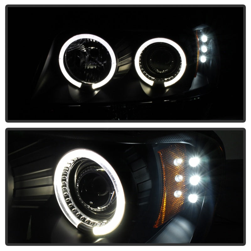 SPYDER 5078568 Spyder Jeep Grand Cherokee 99-04 Projector Headlights LED Halo LED Black Smoke PRO-YD-JGC99-HL-BSM