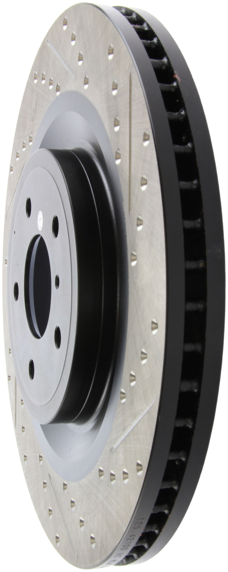 Stoptech 127.42100L StopTech Infiniti G37 / Nissan 370Z SportStop Slotted & Drilled Front Left Rotor