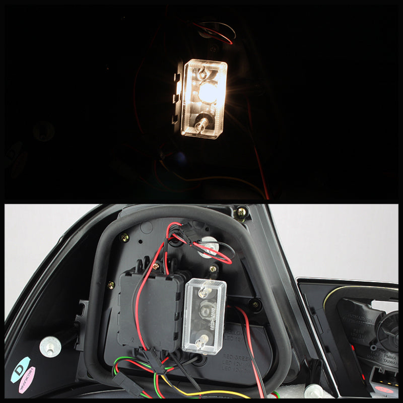 SPYDER 5073815 Spyder BMW E46 00-03 2Dr Coupe Light Bar LED Tail Lights Blk ALT-YD-BE4600-LBLED-BK