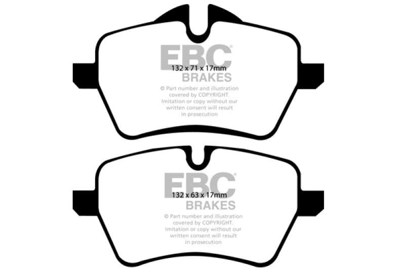 EBC DP31789C 07-14 Mini Hardtop 1.6 Turbo Cooper S Redstuff Front Brake Pads
