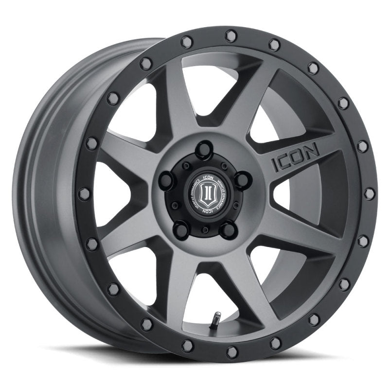 ICON 21817856547TT Rebound Pro 17x8.5 5x4.5 0mm Offset 4.75in BS 71.5mm Bore Titanium Wheel