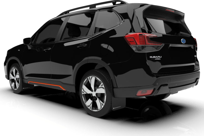 Rally Armor MF52-UR-BLK/WH 19-21 Subaru Forester Black UR Mud Flap w/ White Logo