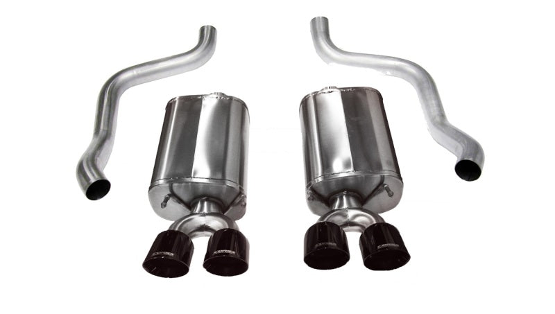 CORSA Performance 14108BLK Corsa 2009-2013 Chevrolet Corvette C6 6.2L V8 Black Sport Axle-Back Exhaust