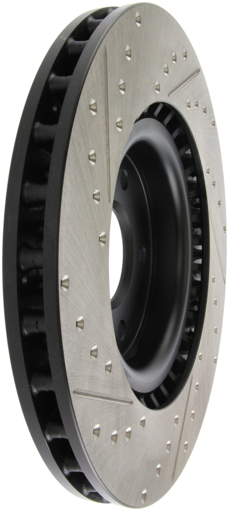 Stoptech 127.42076L StopTech Slotted & Drilled Sport Brake Rotor